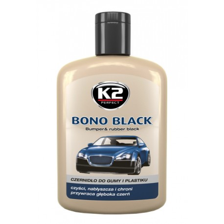K2 BONO BLACK 200 ml pasta czernidło do gumy i plastiku
