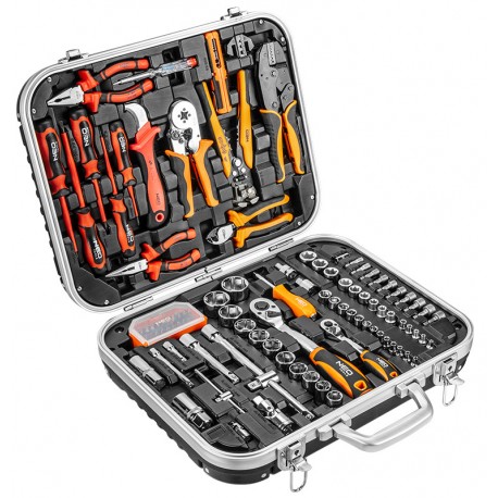 Neo Tools Walizka elektryka 108 szt. zestaw narzędzi ręcznych dla elektryka