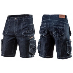 NEO KRÓTKIE SPODENKI spodnie robocze jeans MONTERSKIE r. XL