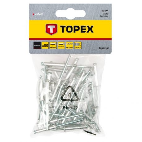NITY ALUMINIOWE 4.0 x 12.5 MM (50 SZTUK)