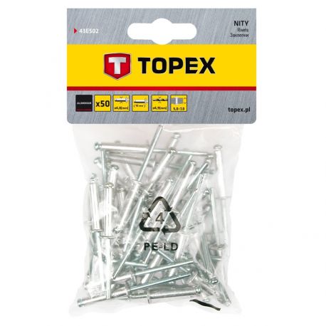 NITY ALUMINIOWE 4.8 X 10 MM (50 SZTUK)