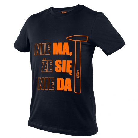 T-SHIRT Z NADRUKIEM MA SIĘ DA, ROZMIAR L
