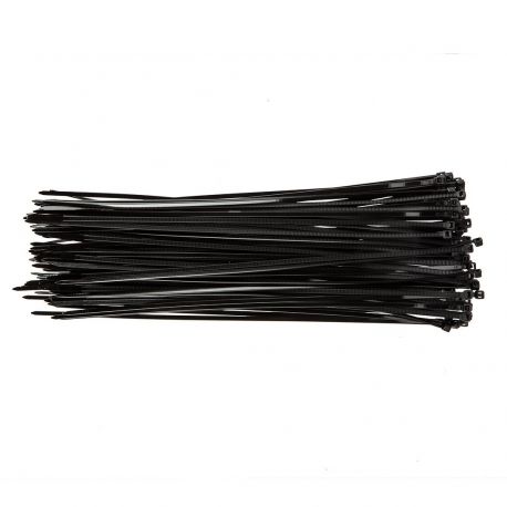 CZARNE OPASKI ZACISKOWE 3,6 x 300 MM (100 SZTUK)
