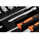 KLUCZE NASADOWE 1/4", CRV (ZESTAW 46 SZTUK)