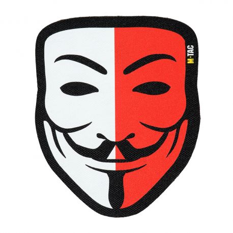 NASZYWKA ANONYMOUS wszywka na rzep FLAGA POLSKI M-Tac Black / Poland