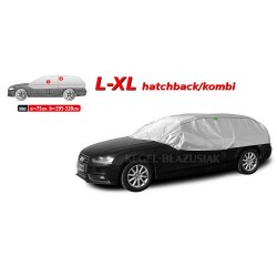 Przeciwsłoneczny i przeciwszronowy pokrowiec na dach i szyby samochodowe SOLUX L-XL hatchback / kombi 